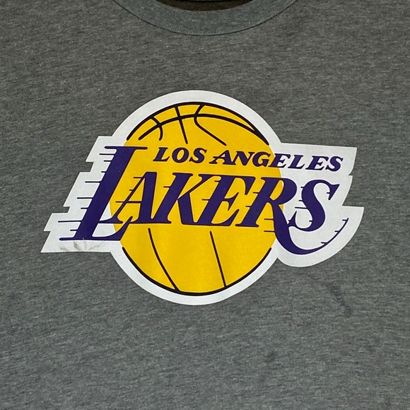 Team Athletics Gray Short Sleeve Lakers Shirt - Picture 2 of 6